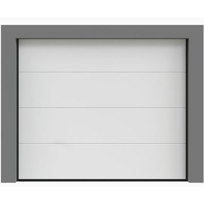 porte-de-garage-sectionnelle-lisse-blanche